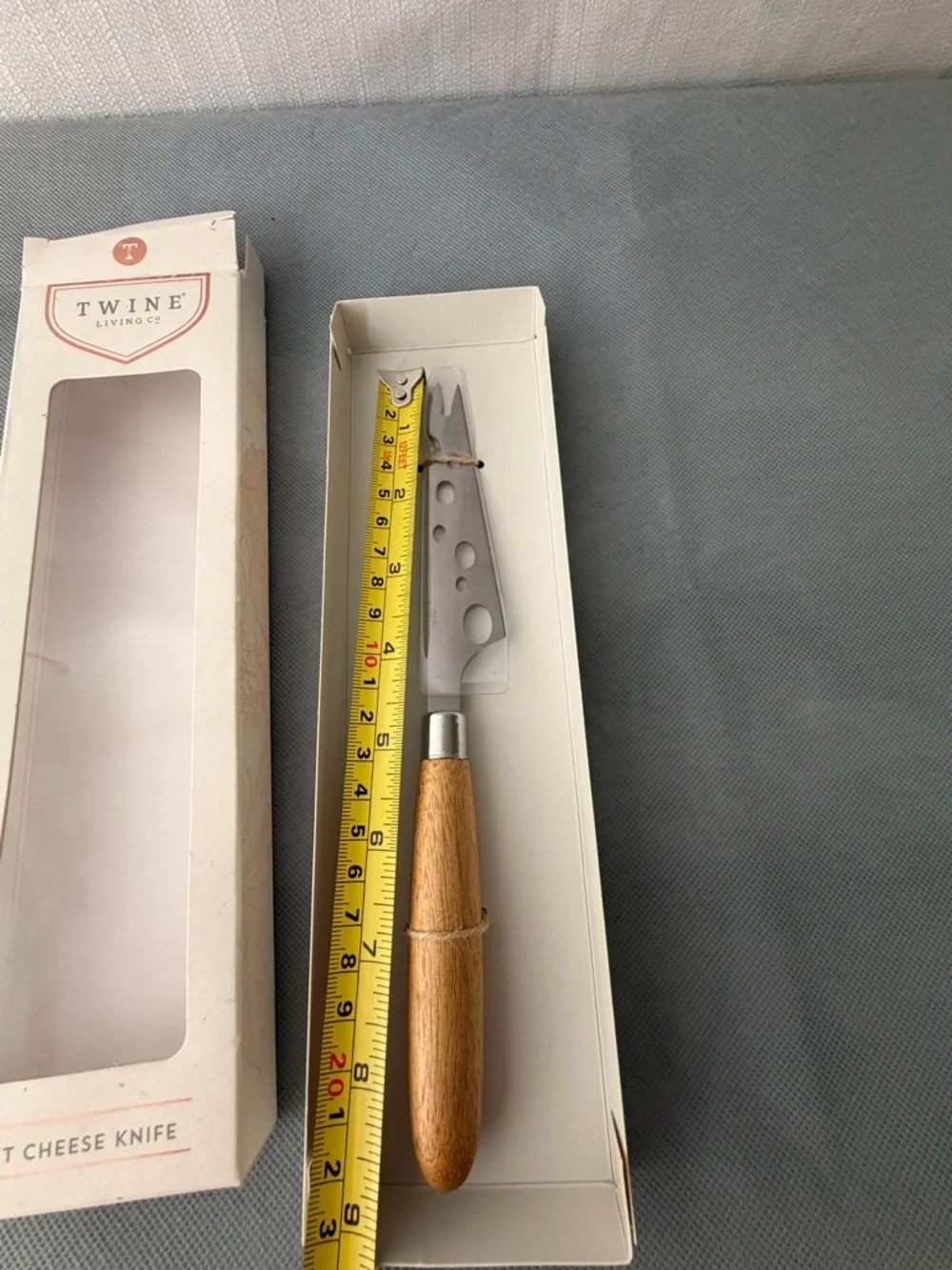 Twine Living Soft Cheese Knife Acacia Wood Stainless Steel New(F150),